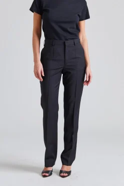 Emma Wool Trousers Black