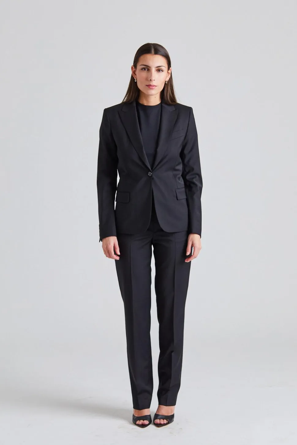 Emma Wool Trousers Black