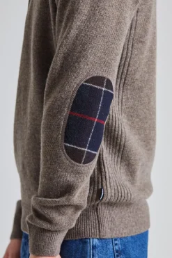 Essential Lambswool Half Zip Stone