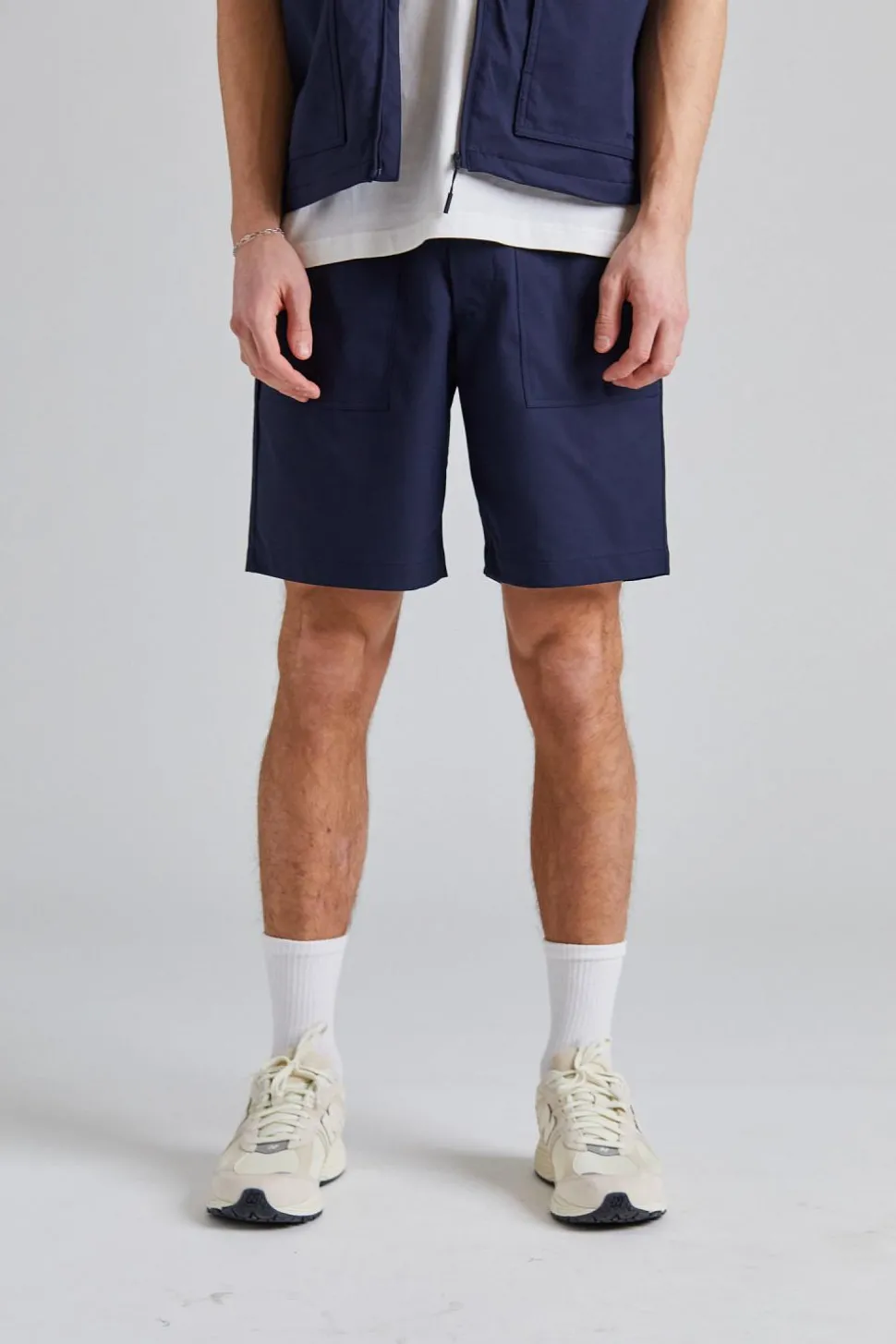 Ezra Fatigue Solotex Twill Shorts Dk Navy