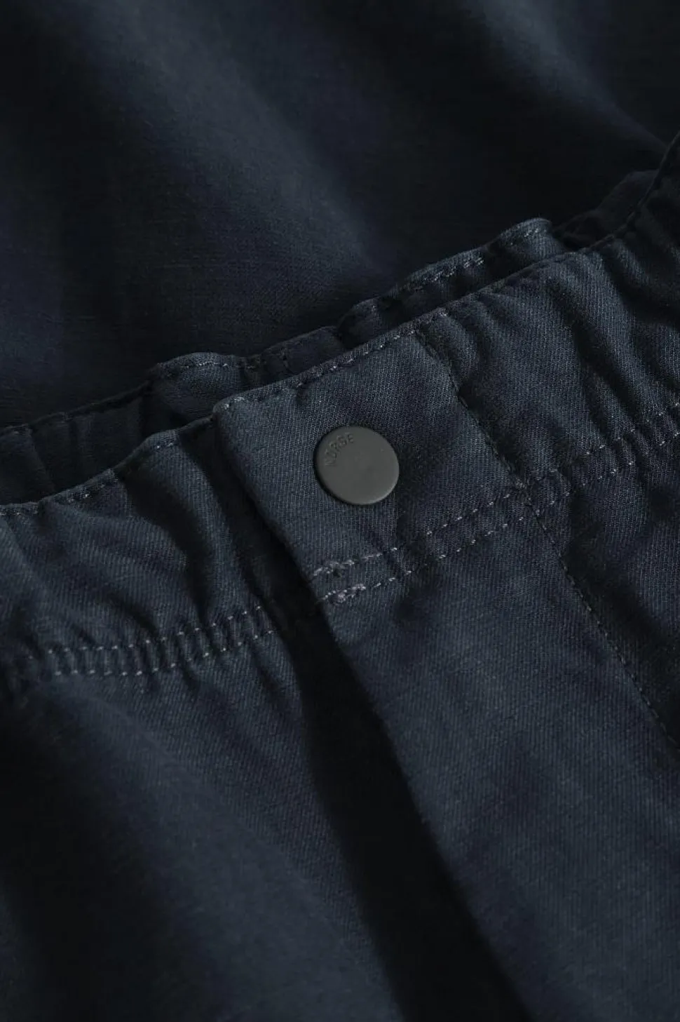 Ezra Relaxed Cotton Linen Short Dark Navy