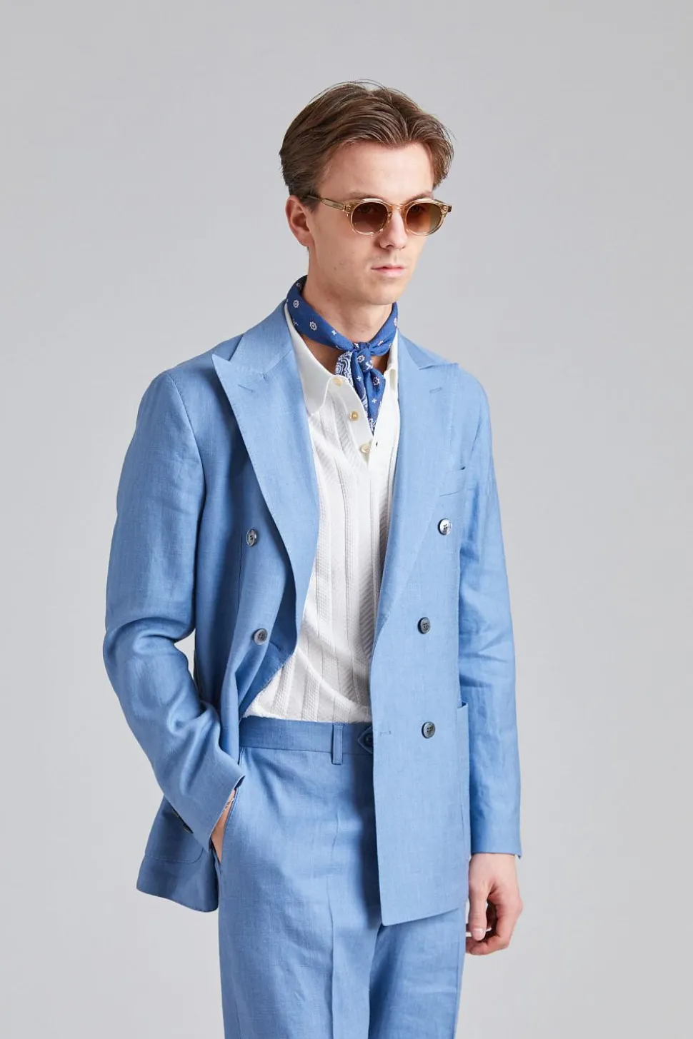 Farris Del Suit Smog Blue