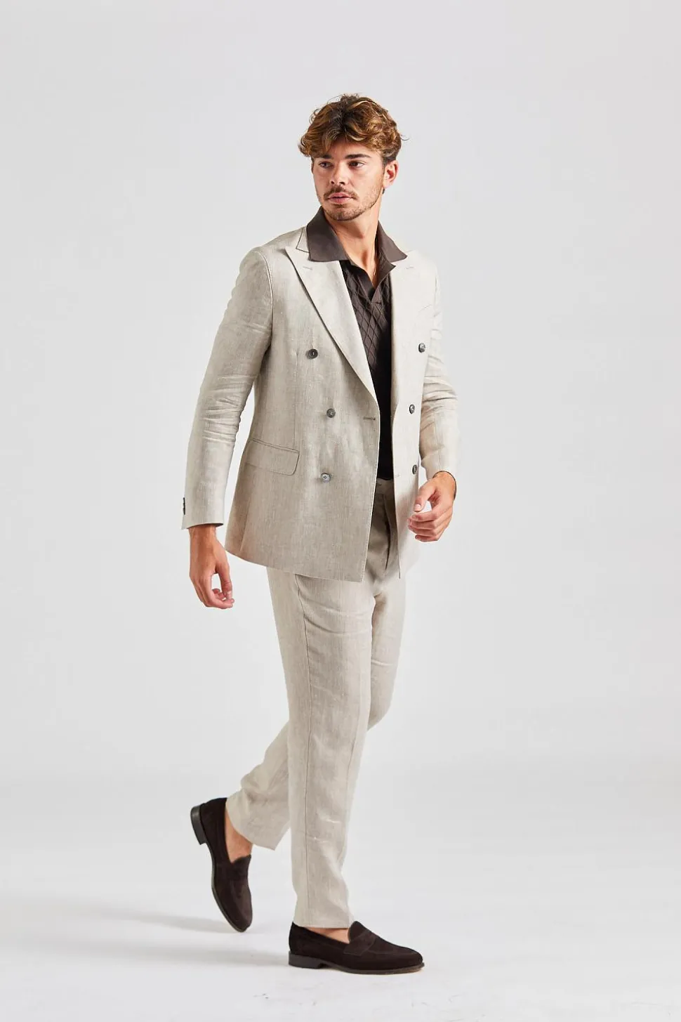 Farris Delon Suit Trench Beige