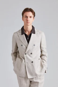 Farris Patch Delon Suit Trench Beige