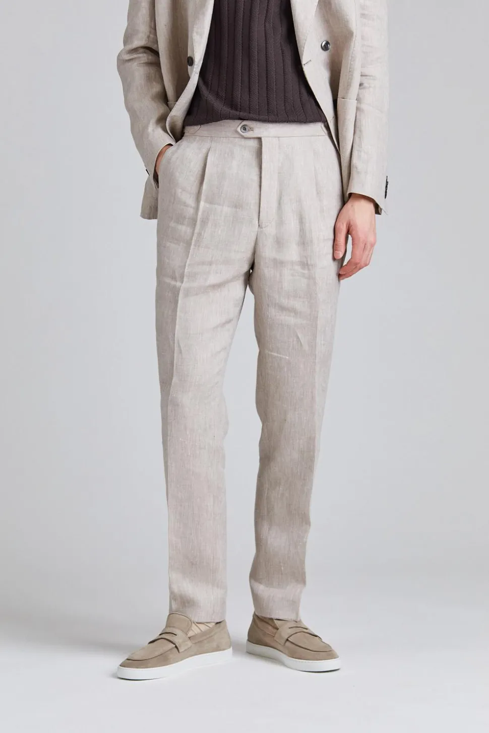 Farris Patch Delon Suit Trench Beige