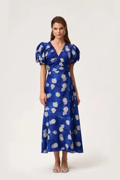 Ferrone Midi Dress Ocean Blue
