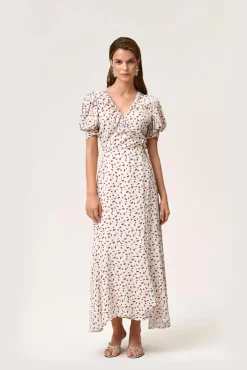 Ferrone Midi Dress White Cherry