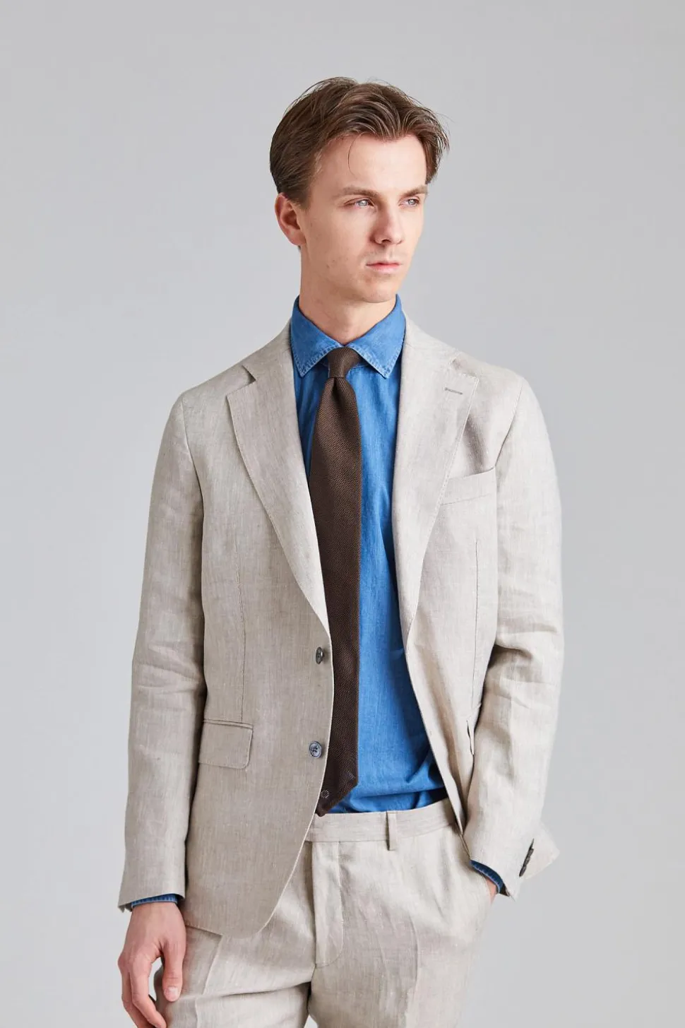 Ferry Denz Suit Trench Beige
