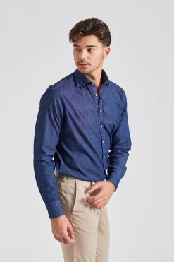 Fitted Body Denim Mørkeblå