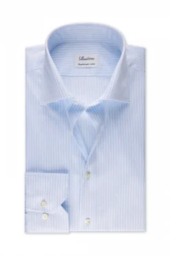 Fitted Body Lt Blue Stripe