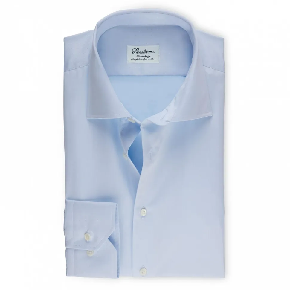 Fitted Body Superior Twill Lyseblå
