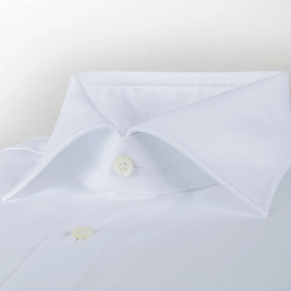 Fitted Body Superior Twill Hvit
