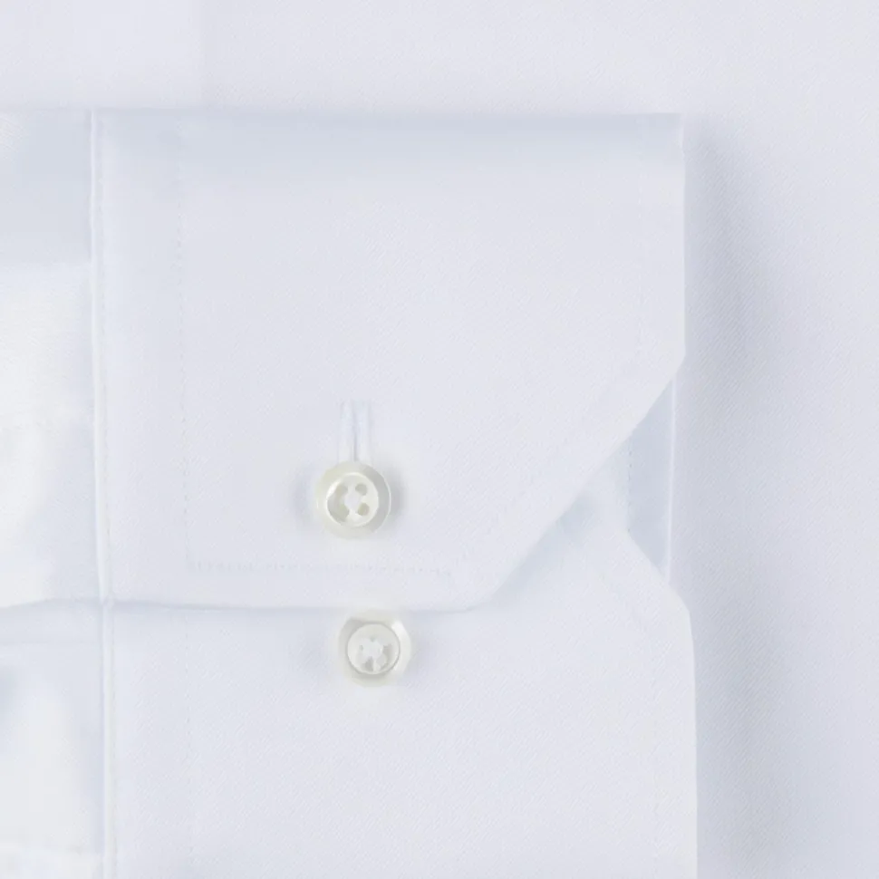 Fitted Body Superior Twill Hvit