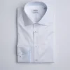 Fitted Body White with Lit Blue Contrast