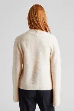 Fluffy Cardigan Canvas Beige