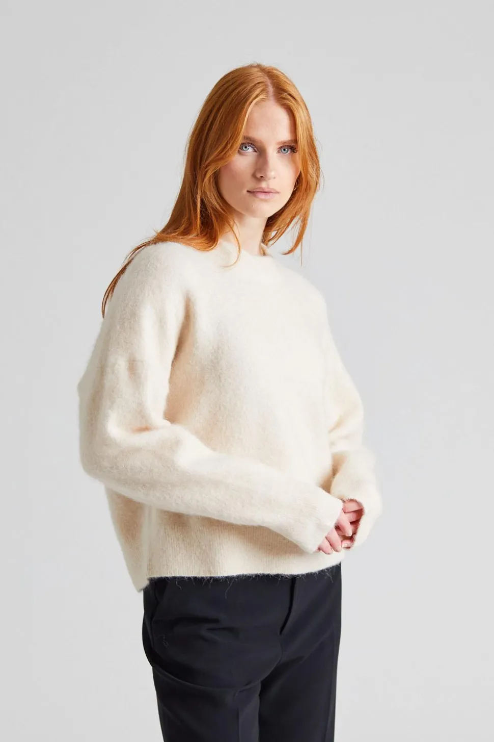 Fluffy Sweater Canvas Beige
