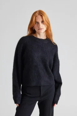 Fluffy Sweater Ink Black