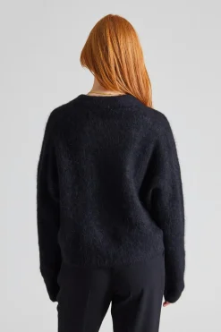 Fluffy Sweater Ink Black