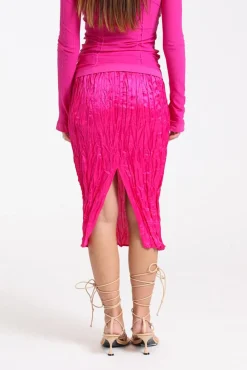 FN-WN-SKIR000491 Fuchsia Pink