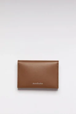 Folded Card Holder Camel Brown FN-UX-SLGS000104