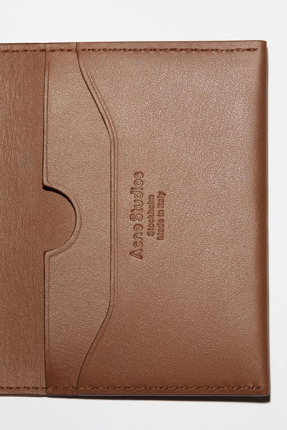 Folded Card Holder Camel Brown FN-UX-SLGS000104