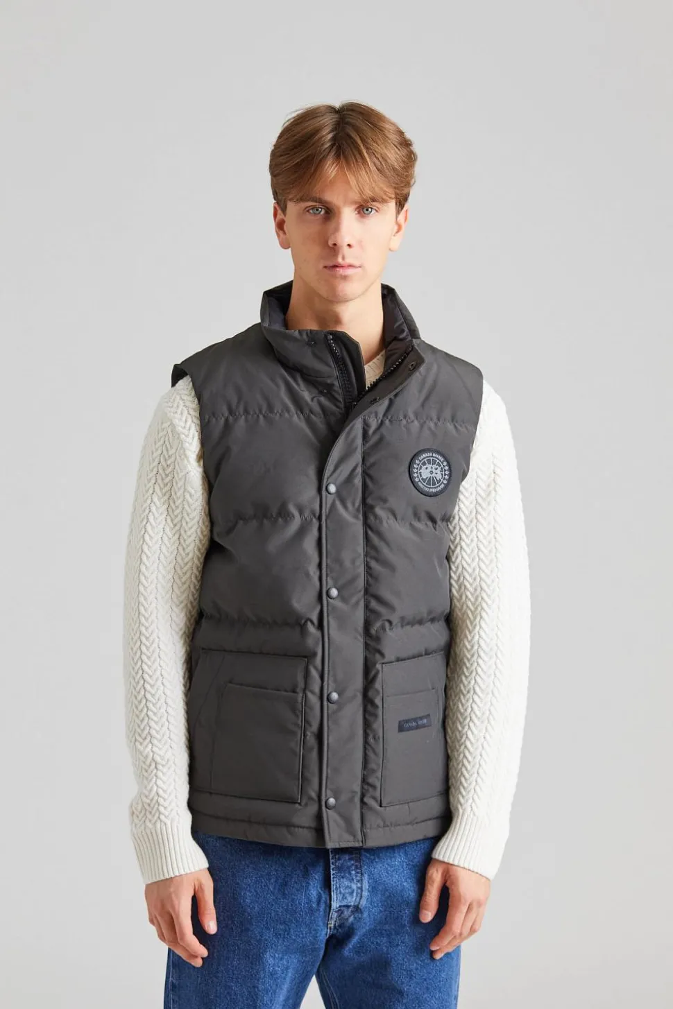 Freestyle Crew Vest Black Disc Volcano