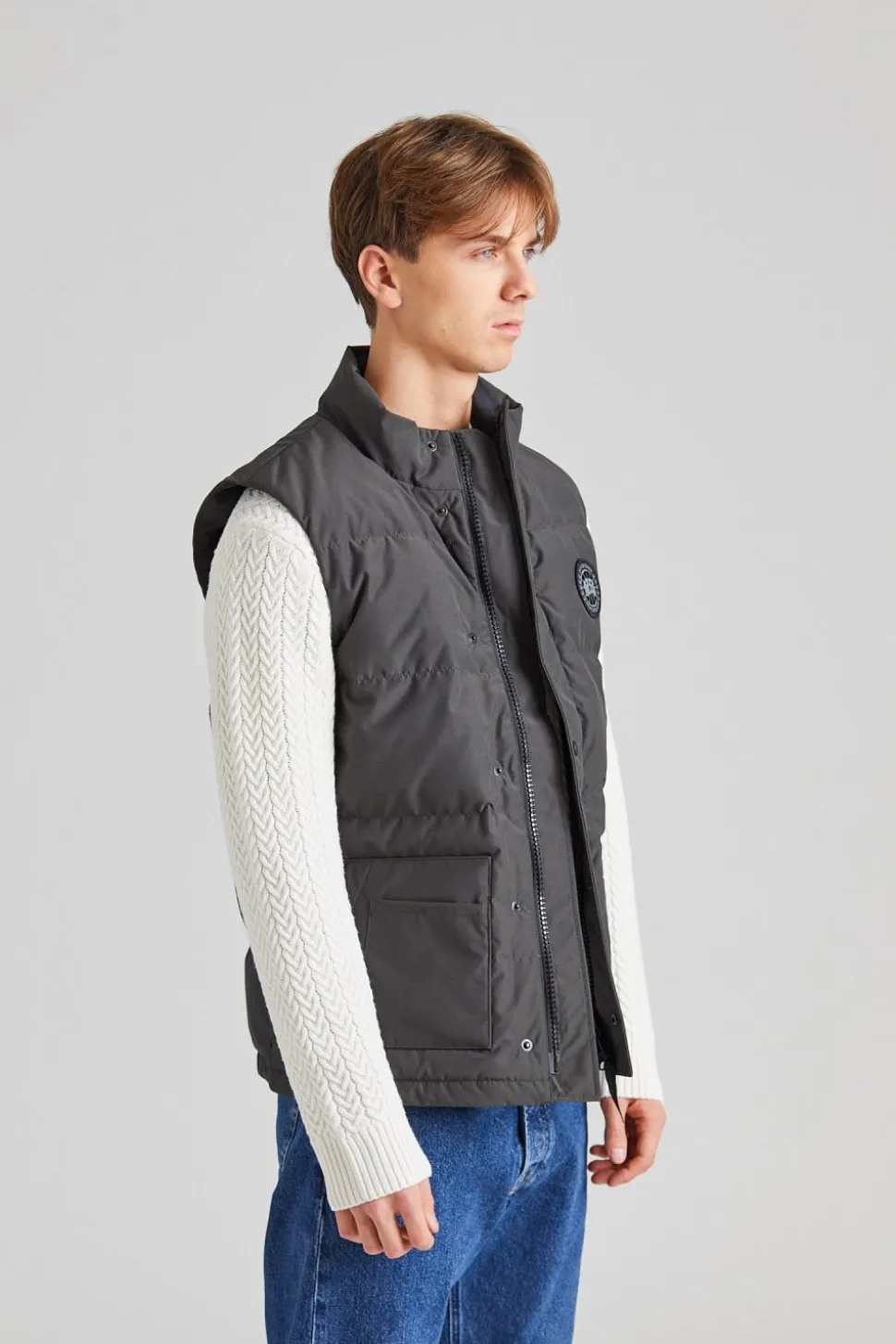 Freestyle Crew Vest Black Disc Volcano