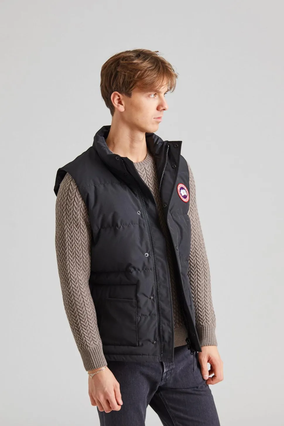 Freestyle Crew Vest Black