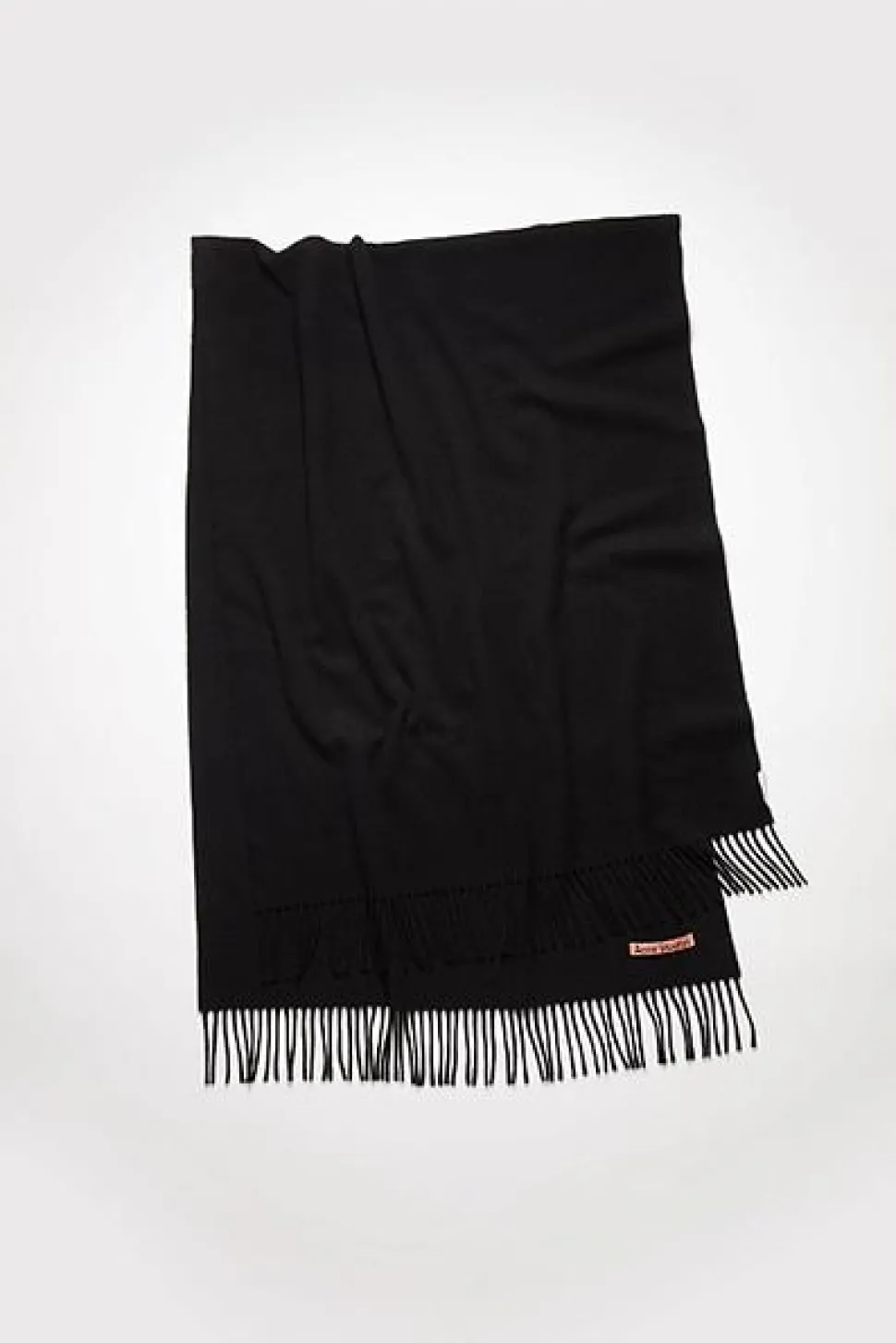 Fringe Wool Scarf Black FN-UX-SCAR000217