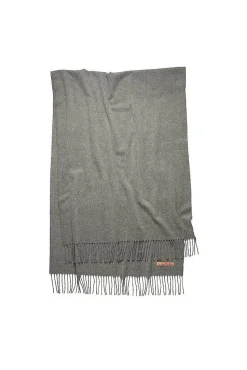 Fringe Wool Scarf FN-UX-SCAR000217 Grey Melange