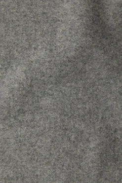 Fringe Wool Scarf Skinny Grey Melange FN-UX-SCAR000219