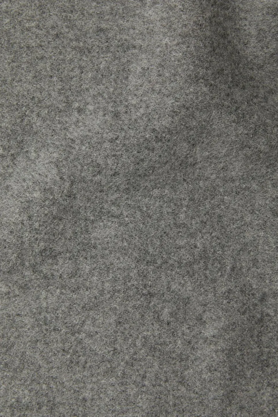 Fringe Wool Scarf Skinny Grey Melange FN-UX-SCAR000219