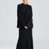 Fure Fluffy Knit Skirt Black