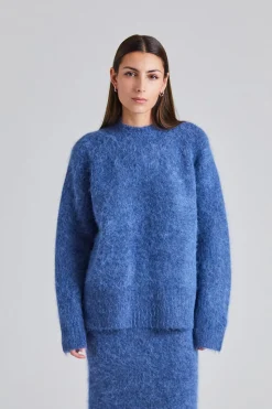 Fure Fluffy Sweater Blue