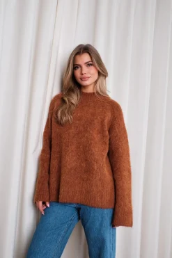 Fure Fluffy Sweater Red Mix