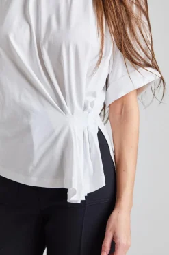 Gather Detail Tee White