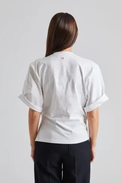 Gather Detail Tee White
