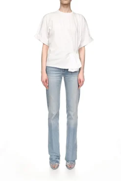 Gather Detail Tee White