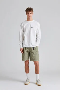 Geared Up L/S Tee White