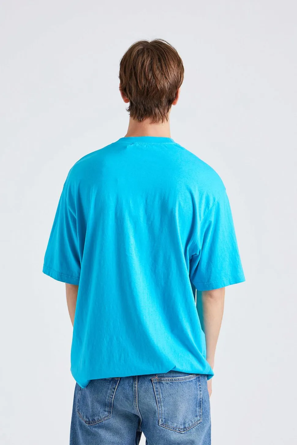 Glow In The Dark Logo T-shirt Fluo Blue FN-MN-TSHI000530