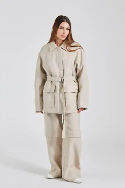 Gorti Linen Jacket Sand