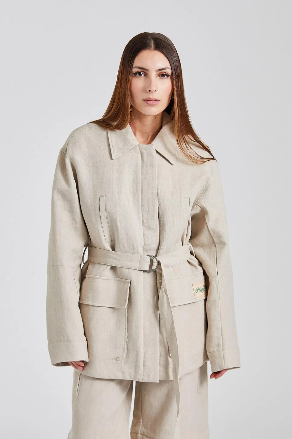 Gorti Linen Jacket Sand