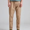 Greg Cotton Linen Trouser Brown