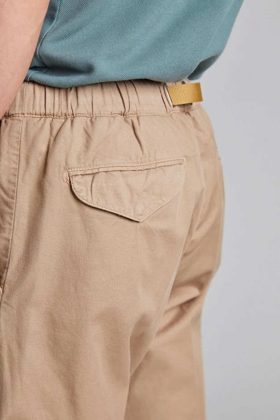 Greg Cotton Linen Trouser Brown
