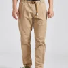 Greg Regular Fit Cotton Linen Khaki Brown