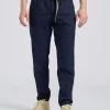 Greg Regular Fit Cotton Linen Navy