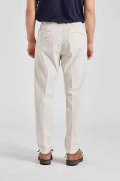 Greg Regular Fit Cotton Linen Off White