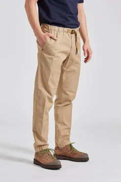 Greg Regular Fit Cotton Linen Khaki Brown