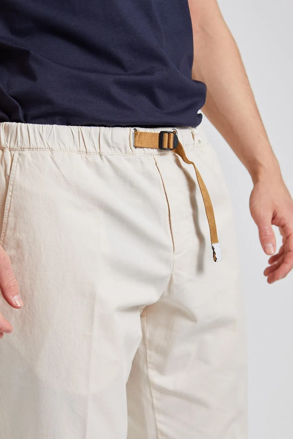 Greg Regular Fit Cotton Linen Off White