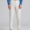 Greg Soft Lyocell Trouser Off White